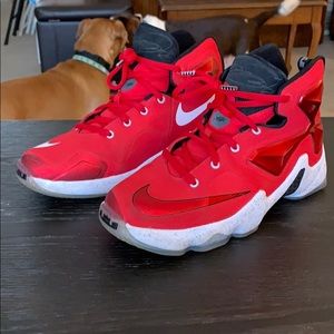 LIKW NEW red lebron 13s